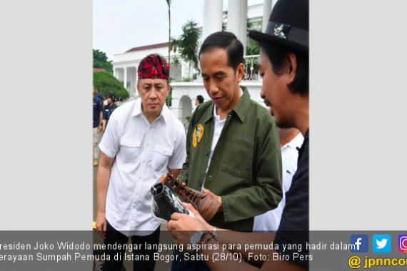 Peringatan Sumpah Pemuda, Jokowi Dengar Aspirasi Anak Muda - JPNN.COM