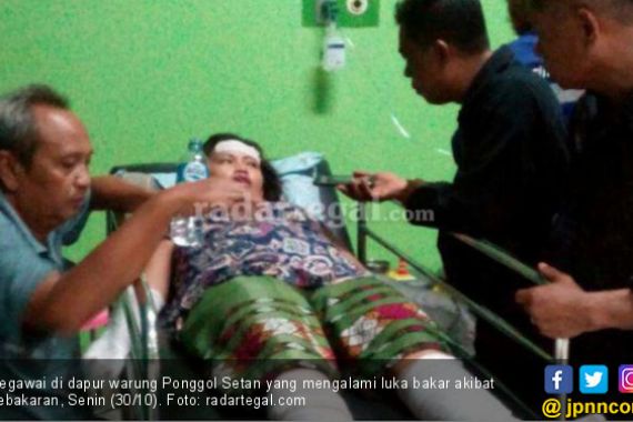 Tabung Gas Berdesis, Ponggol Setan Kebakaran - JPNN.COM