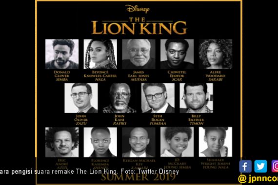 Ini 14 Bintang Pengisi Suara Remake The Lion King - JPNN.COM