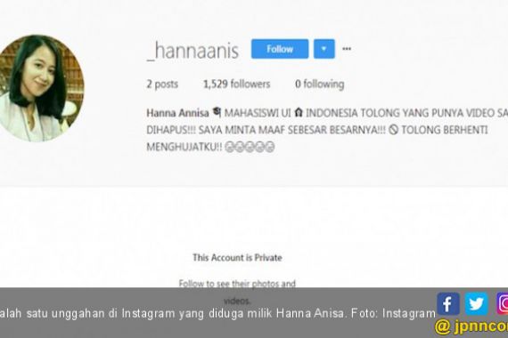 Pelaku Video Panas 'Hanna Mahasiswi' Sudah Mengakui, Tapi... - JPNN.COM