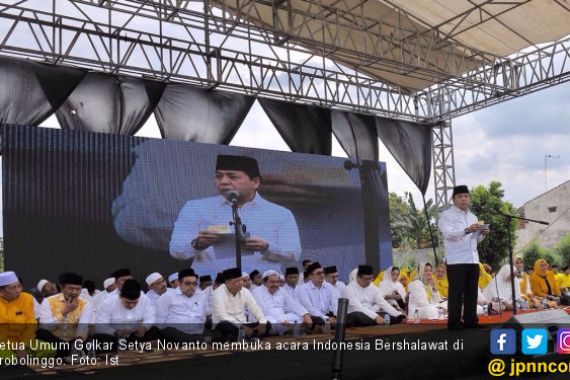 Novanto: Indonesia Bershalawat Bukti Golkar Dekat Ulama - JPNN.COM