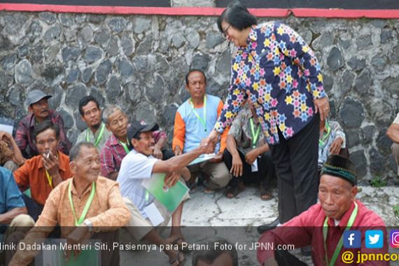 Klinik Dadakan Menteri Siti, Pasiennya para Petani - JPNN.COM