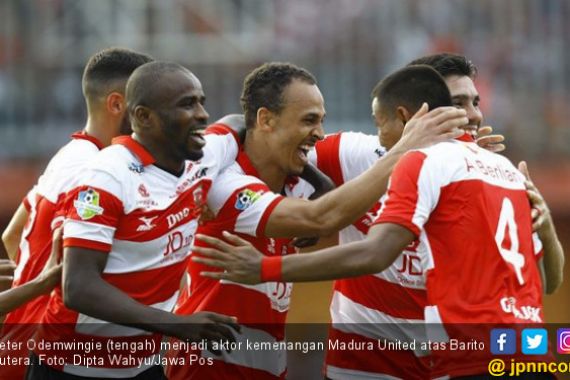 Putus Rekor Apik Barito, Madura United Jaga Asa Juara - JPNN.COM