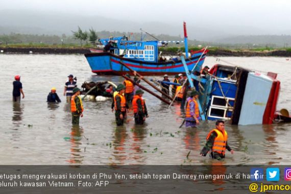 Topan Damrey Landa Vietnam, 32 Orang Tewas, 22 Hilang - JPNN.COM