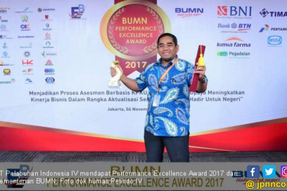 Pelindo IV Raih BUMN Performance Excellence Award 2017 - JPNN.COM