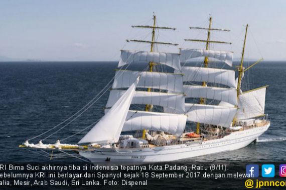 KRI Bima Suci Disambut Meriah Masyarakat Padang - JPNN.COM