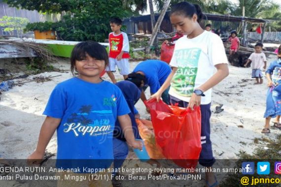 Komunitas Kappan Bersihkan Pantai Derawan Tiap Pekan - JPNN.COM