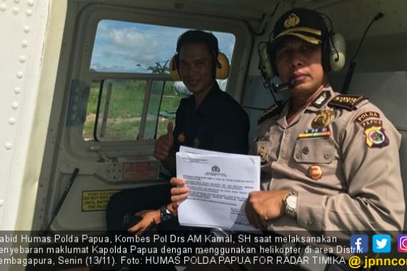 Maklumat Disebar dari Helikopter, Minta KKB Menyerah - JPNN.COM
