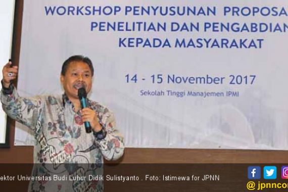 Rektor Universitas Budi Luhur Bagi Ilmu di Workshop Aptisi - JPNN.COM