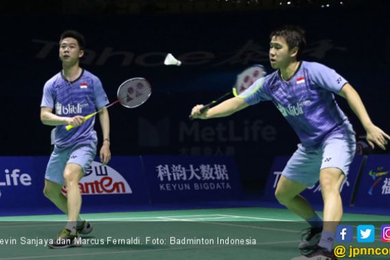 Marcus/Kevin Cuma Butuh 26 Menit Tembus 16 Besar India Open - JPNN.COM