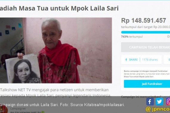 Sebelum Meninggal, Laila Sari dapat Santunan Ratusan Juta - JPNN.COM