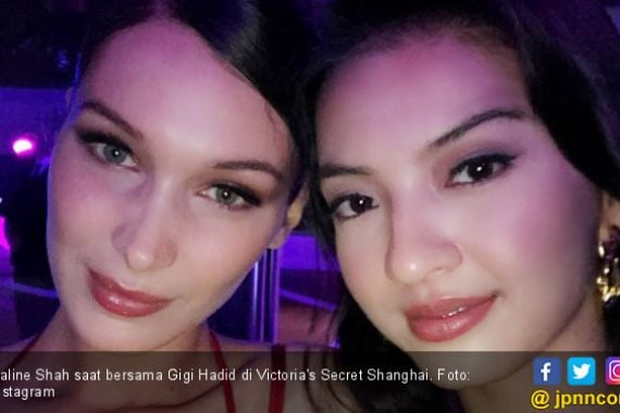 OMG, Cantiknya Raline Shah Selfie Bareng Gigi Hadid - JPNN.COM
