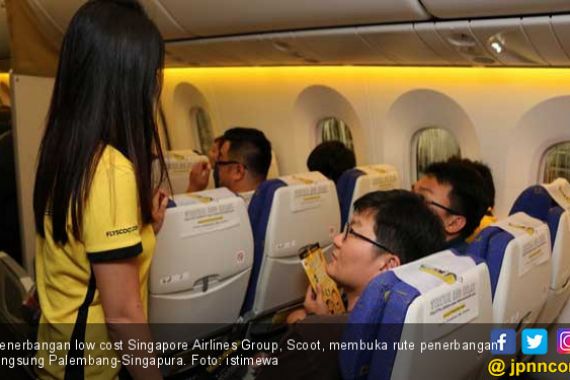 LCC Scoot Akhirnya Terbang Singapura - Palembang - JPNN.COM