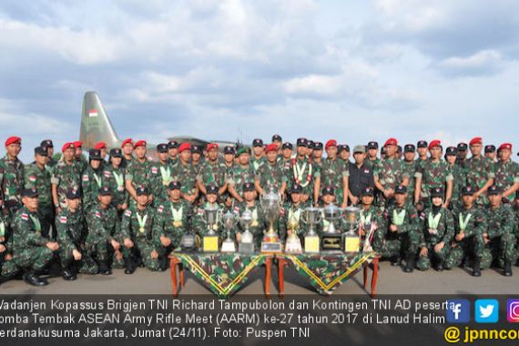 TNI AD Juara Umum Lomba Tembak Internasional AARM 2017 - JPNN.COM