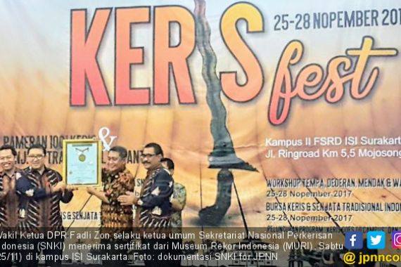 Top, Keris Fest 2017 di ISI Surakarta Sabet Rekor MURI - JPNN.COM