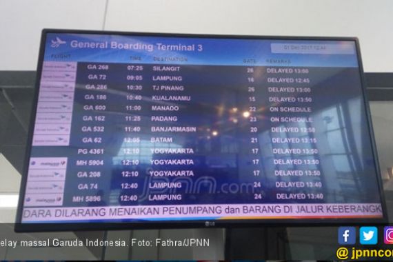 Maskapai Garuda Indonesia Delay Massal di Bandara Soetta - JPNN.COM