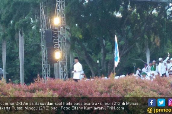 Di Panggung Reuni 212, Anies Doakan Jokowi Amanah - JPNN.COM