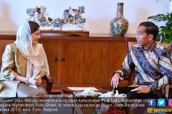 Terima First Lady Afghanistan, Jokowi Bicara Kemajemukan - JPNN.COM