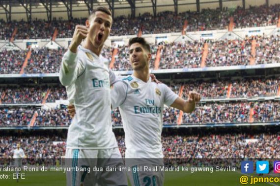 Ronaldo Catat Brace, Real Madrid Menang 5-0 Atas Sevilla - JPNN.COM