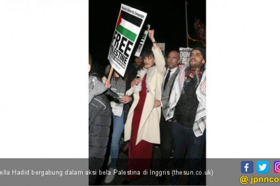 Keren! Model Lingerie Ini Ikut Aksi Bela Palestina - JPNN.COM