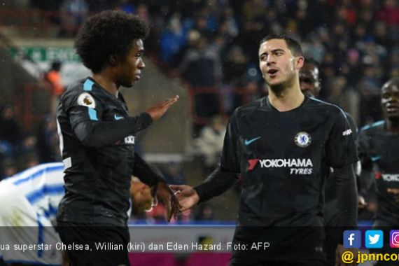 Chelsea Menang, Eden Hazard Berikan Gelar MOTM ke Willian - JPNN.COM