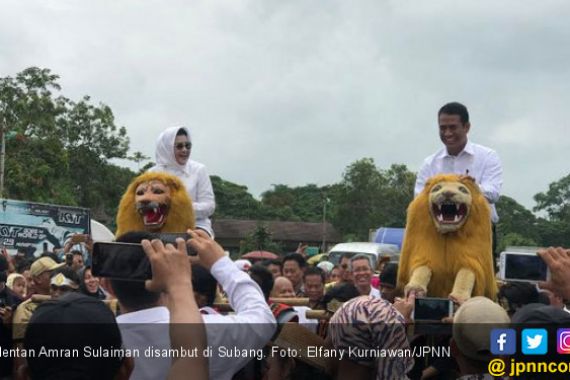 Mentan Amran Mendadak Diarak Dengan Sisingaan - JPNN.COM