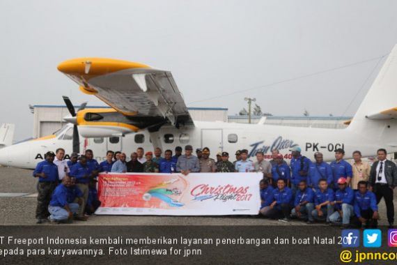 4 Ribu Karyawan PTFI Nikmati Christmas Flight & Boat 2017 - JPNN.COM