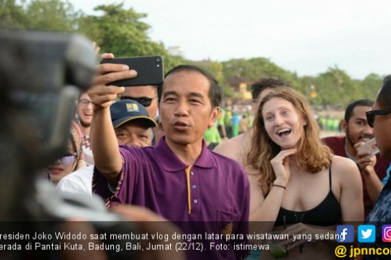 Viral Vlog Jokowi dan Turis Efektif Pikat Wisman Mau ke Bali - JPNN.COM