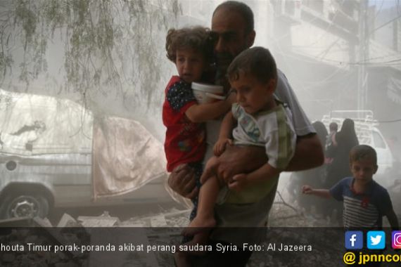 Dibombardir 48 Jam, Ghouta Timur Kini Bak Neraka - JPNN.COM