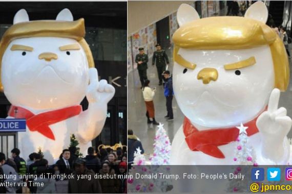 Hayo Tebak, Patung Anjing Ini Mirip Presiden Siapa? - JPNN.COM