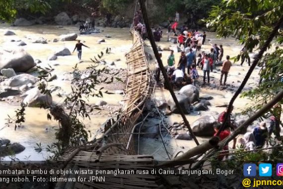 Jembatan Roboh, 30 Pengunjung Penangkaran Rusa Terluka - JPNN.COM