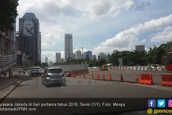 Jakarta Lengang di Hari Pertama Tahun 2018 - JPNN.COM