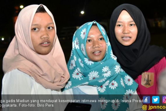 Presiden Jokowi Ajak Tiga Gadis Madiun Tidur di Istana - JPNN.COM