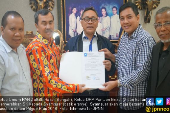 Pilgub Riau 2018, PAN All Out Dukung Syamsuar-Eddy Nasution - JPNN.COM