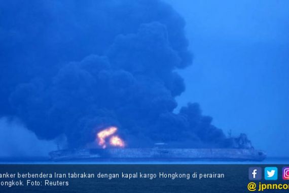 Tanker Iran Tabrak Kapal Hong Kong, Puluhan ABK Hilang - JPNN.COM