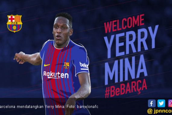 Barcelona Gaet Yerry Mina, Bek dengan Tinggi Badan 195 Cm - JPNN.COM