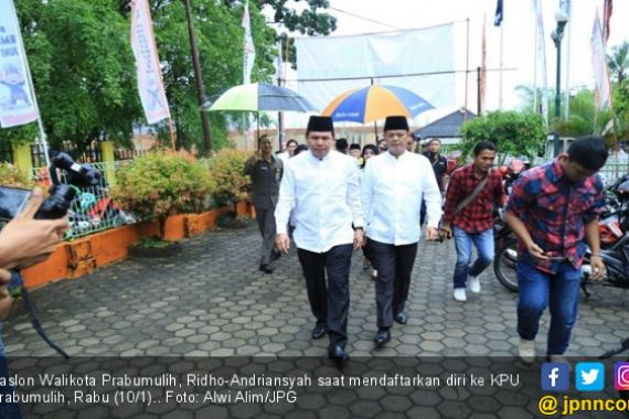  Ridho-Andriansyah Lawan Kotak Kosong di Pilwako Prabumulih - JPNN.COM