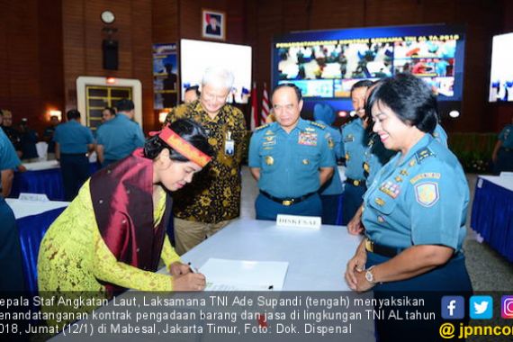 TNI AL Gelar Penandatanganan Kontrak Kolektif 2018 - JPNN.COM