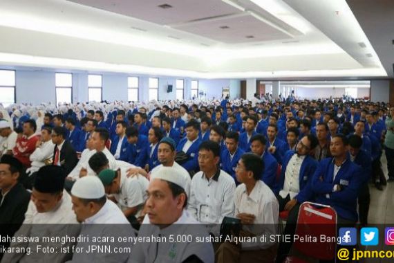 Dukung Nusantara Mengaji, Wakafkan 5.000 Mushaf Alquran - JPNN.COM