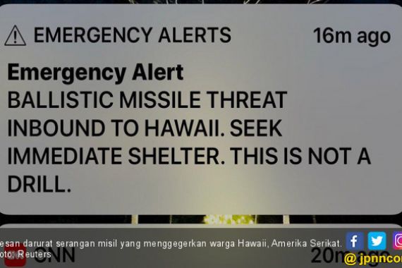Peringatan Dini Serangan Misil Gegerkan Hawaii, Eh Ternyata - JPNN.COM
