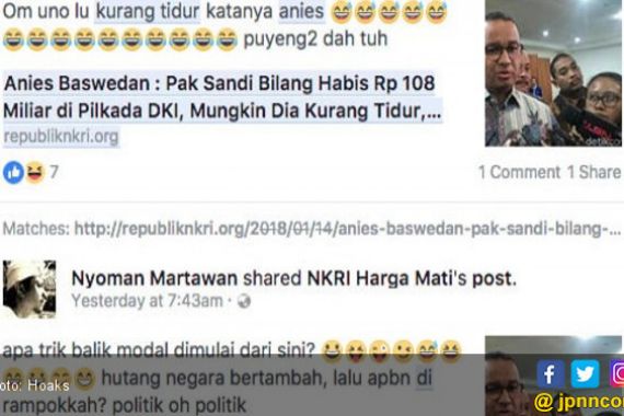 Ssstt, Ada Upaya Benturkan Anies dengan Bang Sandi - JPNN.COM