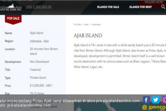 Pulau Ajab Dilego di Internet, Pak Luhut Bilang Begini - JPNN.COM