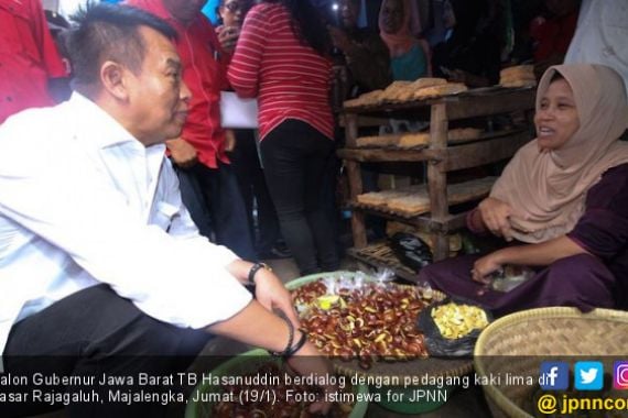 Hamdalah, Pedagang di Pasar Senang Dikunjungi Kang Hasan - JPNN.COM