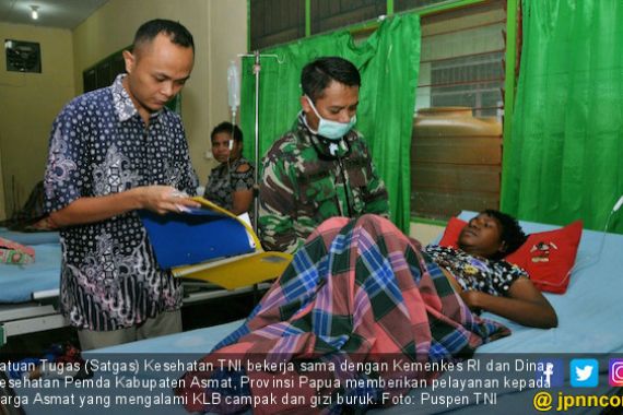 Satgas Kesehatan TNI Melayani 2.027 Warga Asmat Korban KLB - JPNN.COM