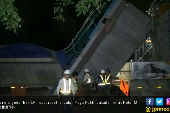 Polisi Usut Dugaan Pelanggaran Jatuhnya Beton Konstruksi LRT - JPNN.COM