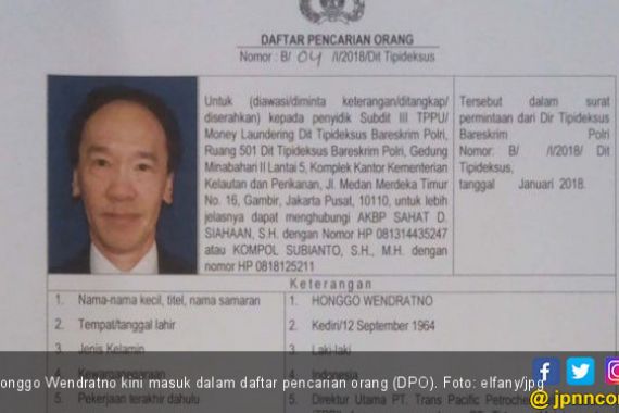 Buru Mantan Bos TPPI, Polri Limpahkan Raden Priyono dan Djoko Harsono - JPNN.COM
