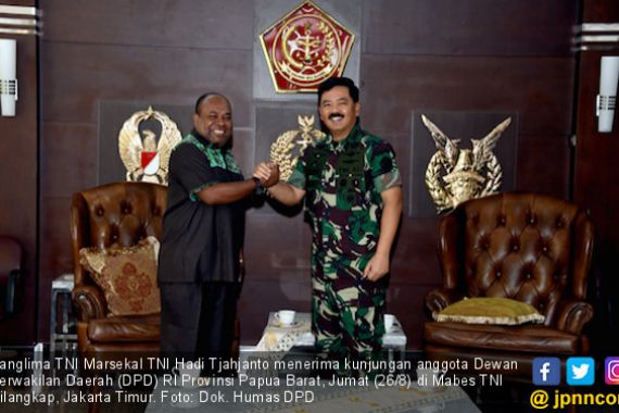 Panglima TNI Terima Anggota DPD RI Papua Barat - JPNN.COM