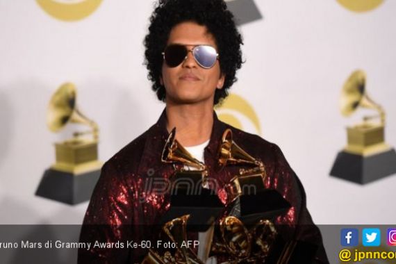 Banyak yang Kesal Bruno Mars Menang Album of the Year - JPNN.COM