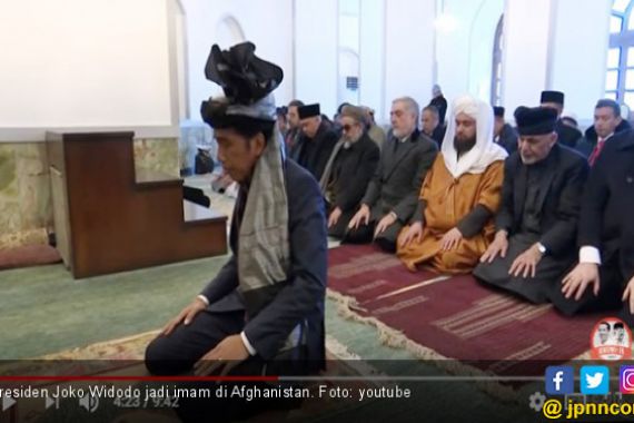 Pak Jokowi jadi Imam di Afghanistan, Lihat Videonya - JPNN.COM