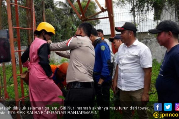 Mbak Siti Sudah di Ujung Tower, Setelah Dirayu, Hamdalah... - JPNN.COM